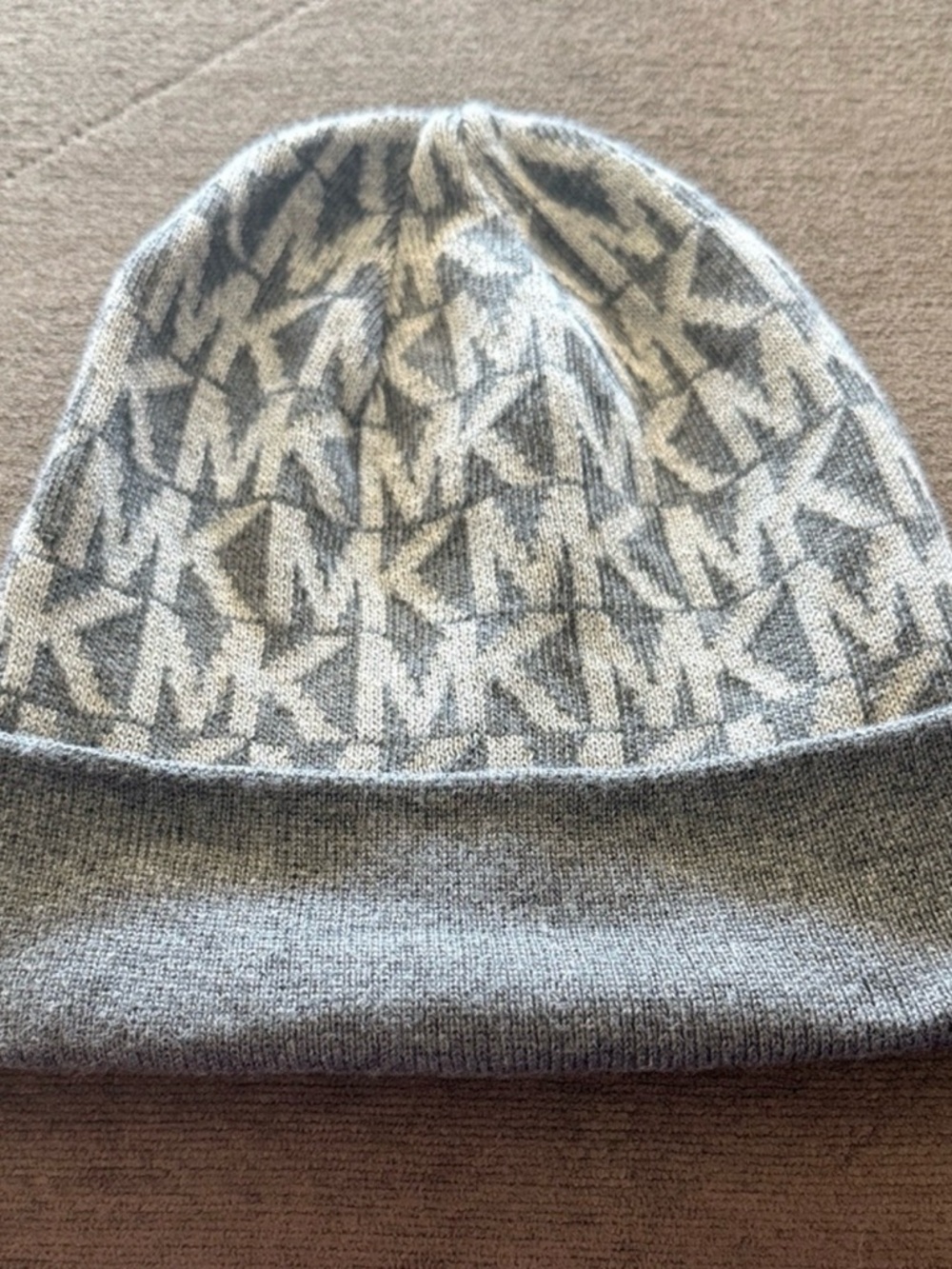 Michael Kors Gray Knit Beanie